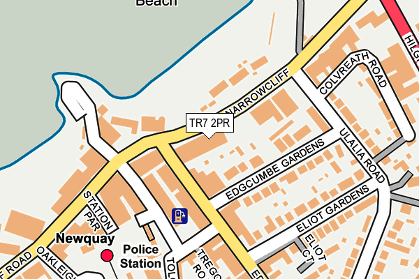 TR7 2PR map - OS OpenMap – Local (Ordnance Survey)