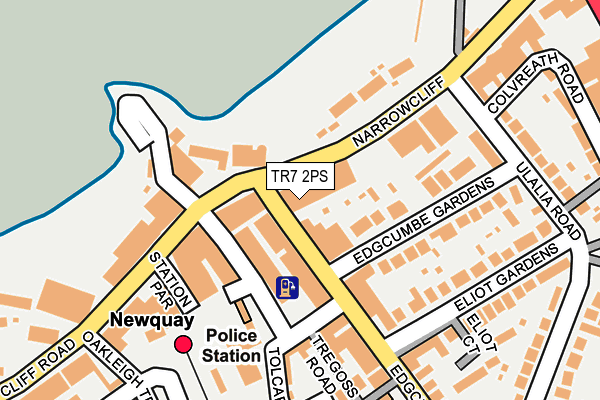 TR7 2PS map - OS OpenMap – Local (Ordnance Survey)