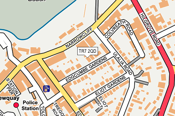 TR7 2QD map - OS OpenMap – Local (Ordnance Survey)