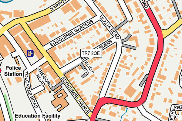 TR7 2QE map - OS OpenMap – Local (Ordnance Survey)