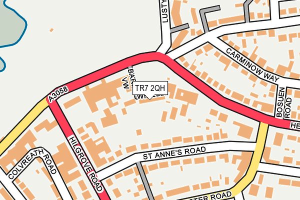 TR7 2QH map - OS OpenMap – Local (Ordnance Survey)