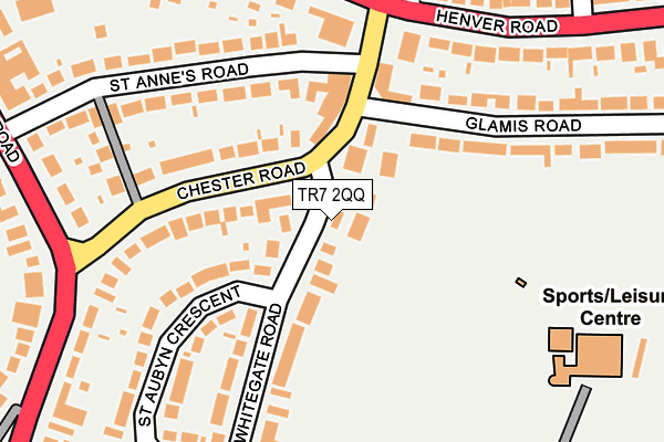 TR7 2QQ map - OS OpenMap – Local (Ordnance Survey)