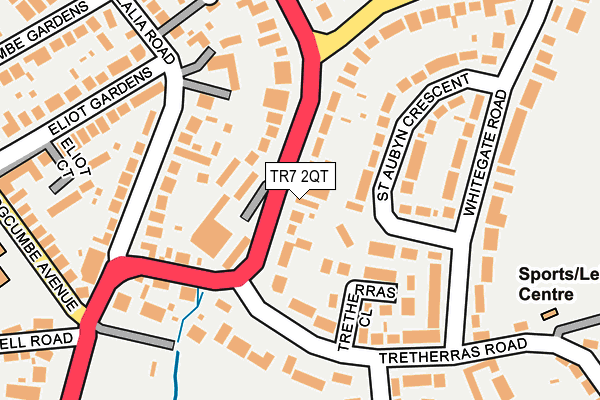 TR7 2QT map - OS OpenMap – Local (Ordnance Survey)