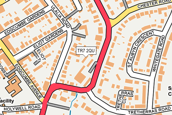 TR7 2QU map - OS OpenMap – Local (Ordnance Survey)