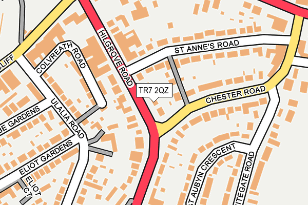 TR7 2QZ map - OS OpenMap – Local (Ordnance Survey)