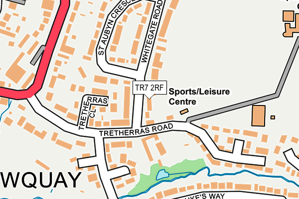 TR7 2RF map - OS OpenMap – Local (Ordnance Survey)