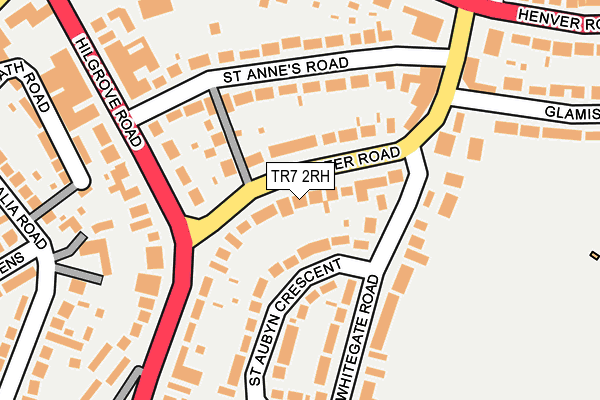 TR7 2RH map - OS OpenMap – Local (Ordnance Survey)