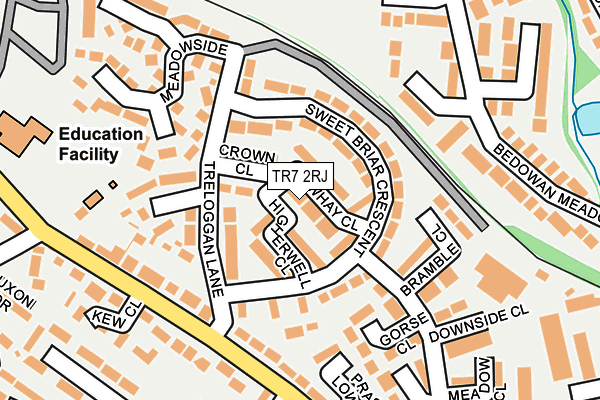 TR7 2RJ map - OS OpenMap – Local (Ordnance Survey)