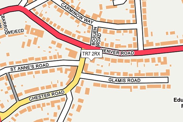TR7 2RX map - OS OpenMap – Local (Ordnance Survey)