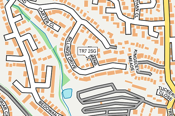 TR7 2SG map - OS OpenMap – Local (Ordnance Survey)