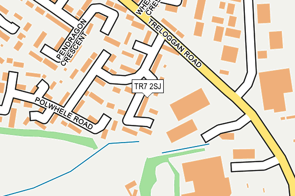 TR7 2SJ map - OS OpenMap – Local (Ordnance Survey)