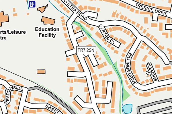 TR7 2SN map - OS OpenMap – Local (Ordnance Survey)