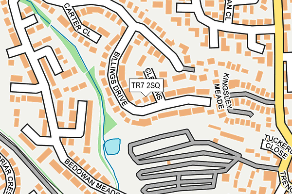 TR7 2SQ map - OS OpenMap – Local (Ordnance Survey)