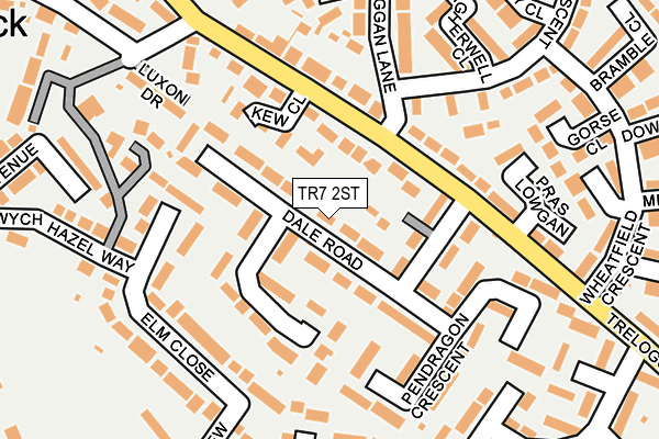 TR7 2ST map - OS OpenMap – Local (Ordnance Survey)