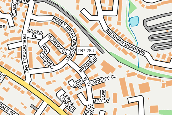 TR7 2SU map - OS OpenMap – Local (Ordnance Survey)
