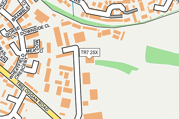 TR7 2SX map - OS OpenMap – Local (Ordnance Survey)