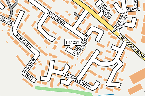 TR7 2SY map - OS OpenMap – Local (Ordnance Survey)