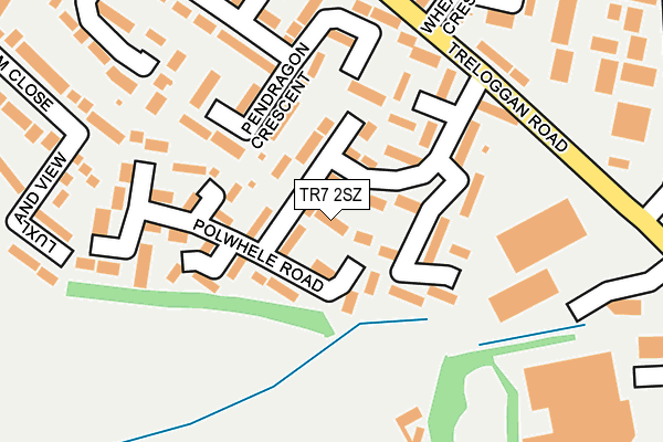 TR7 2SZ map - OS OpenMap – Local (Ordnance Survey)