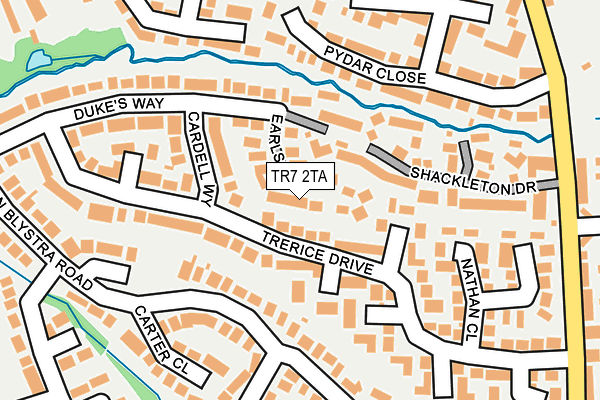 TR7 2TA map - OS OpenMap – Local (Ordnance Survey)