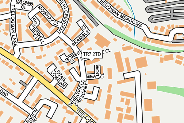 TR7 2TD map - OS OpenMap – Local (Ordnance Survey)