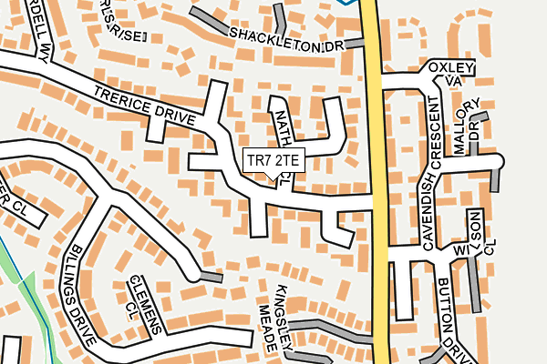 TR7 2TE map - OS OpenMap – Local (Ordnance Survey)