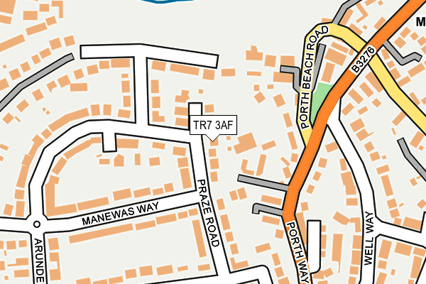TR7 3AF map - OS OpenMap – Local (Ordnance Survey)