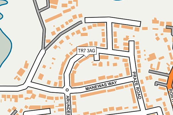 TR7 3AG map - OS OpenMap – Local (Ordnance Survey)