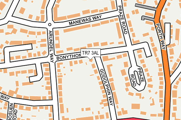 TR7 3AL map - OS OpenMap – Local (Ordnance Survey)