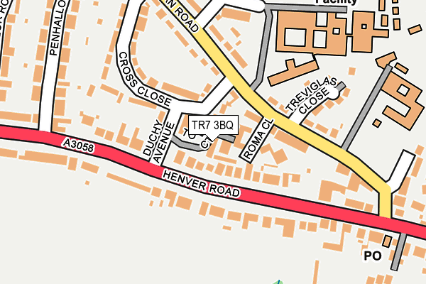 TR7 3BQ map - OS OpenMap – Local (Ordnance Survey)