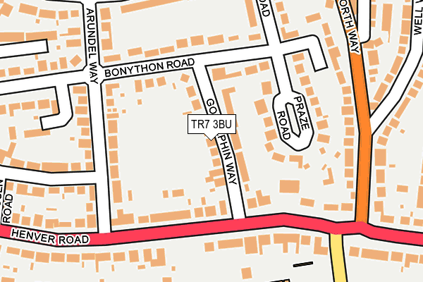 TR7 3BU map - OS OpenMap – Local (Ordnance Survey)