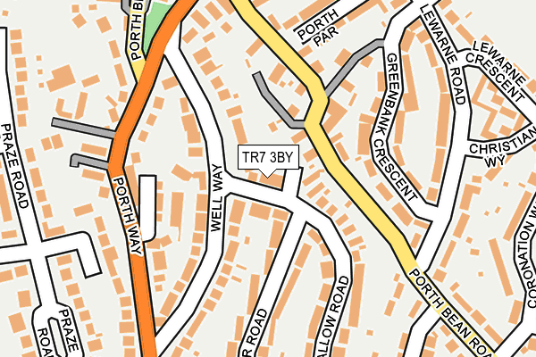 TR7 3BY map - OS OpenMap – Local (Ordnance Survey)