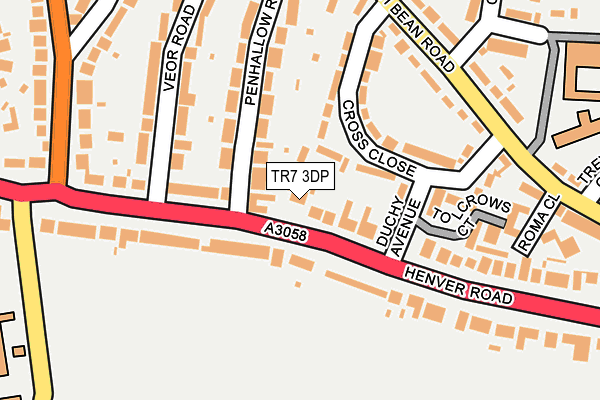 TR7 3DP map - OS OpenMap – Local (Ordnance Survey)