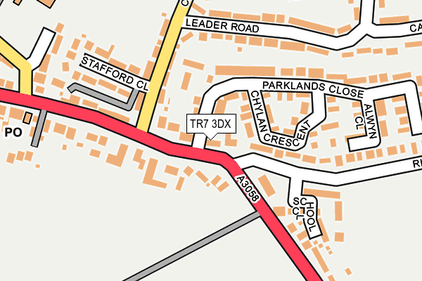 TR7 3DX map - OS OpenMap – Local (Ordnance Survey)