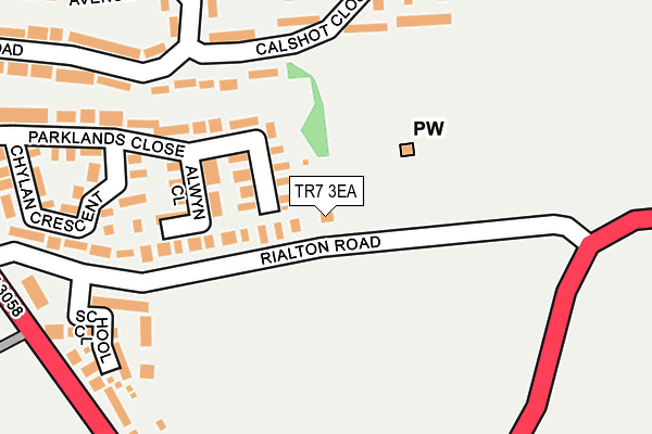 TR7 3EA map - OS OpenMap – Local (Ordnance Survey)