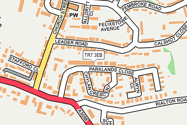 TR7 3EB map - OS OpenMap – Local (Ordnance Survey)