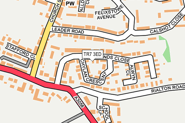TR7 3ED map - OS OpenMap – Local (Ordnance Survey)