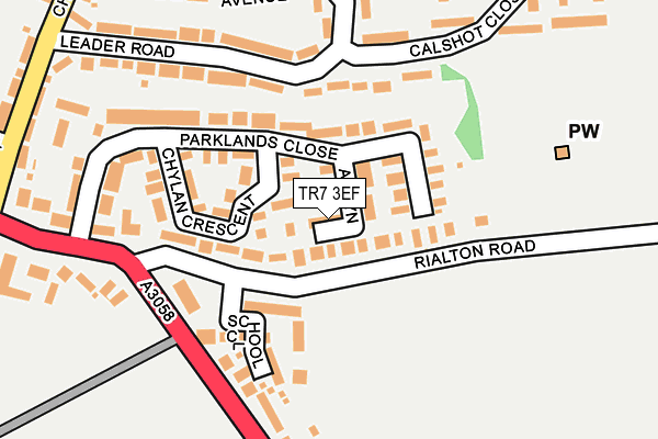 TR7 3EF map - OS OpenMap – Local (Ordnance Survey)