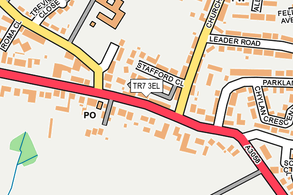 TR7 3EL map - OS OpenMap – Local (Ordnance Survey)