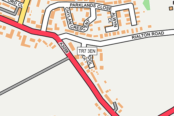 TR7 3EN map - OS OpenMap – Local (Ordnance Survey)
