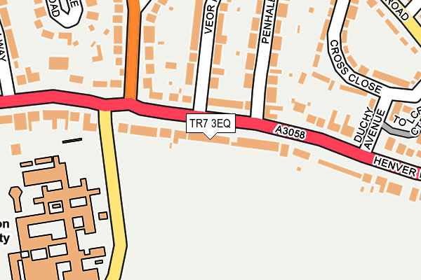 TR7 3EQ map - OS OpenMap – Local (Ordnance Survey)