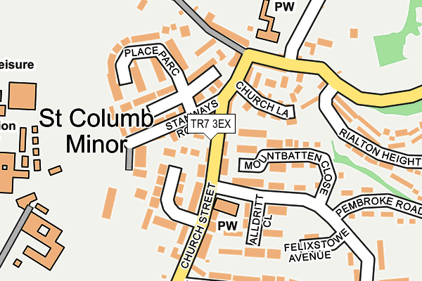 TR7 3EX map - OS OpenMap – Local (Ordnance Survey)