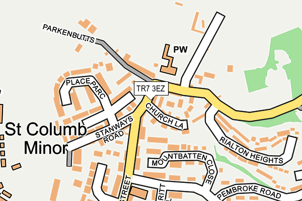 TR7 3EZ map - OS OpenMap – Local (Ordnance Survey)