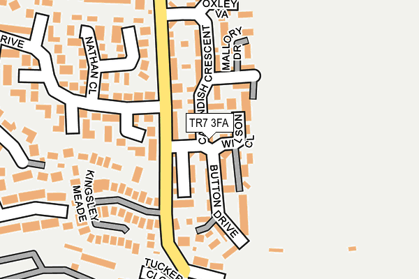 TR7 3FA map - OS OpenMap – Local (Ordnance Survey)