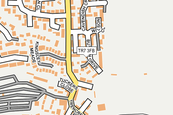 TR7 3FB map - OS OpenMap – Local (Ordnance Survey)