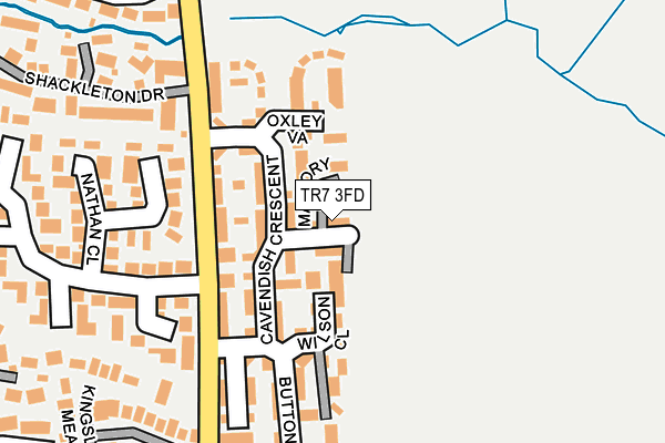 TR7 3FD map - OS OpenMap – Local (Ordnance Survey)