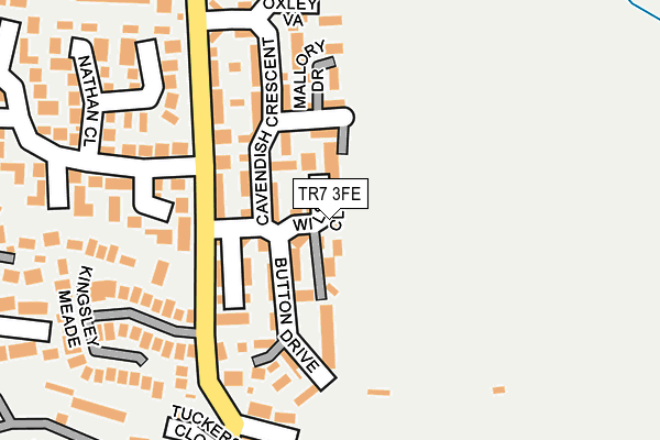 TR7 3FE map - OS OpenMap – Local (Ordnance Survey)