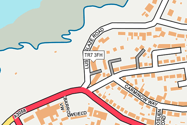TR7 3FH map - OS OpenMap – Local (Ordnance Survey)