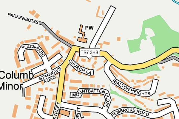 TR7 3HB map - OS OpenMap – Local (Ordnance Survey)