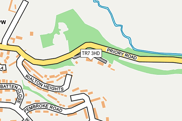 TR7 3HD map - OS OpenMap – Local (Ordnance Survey)