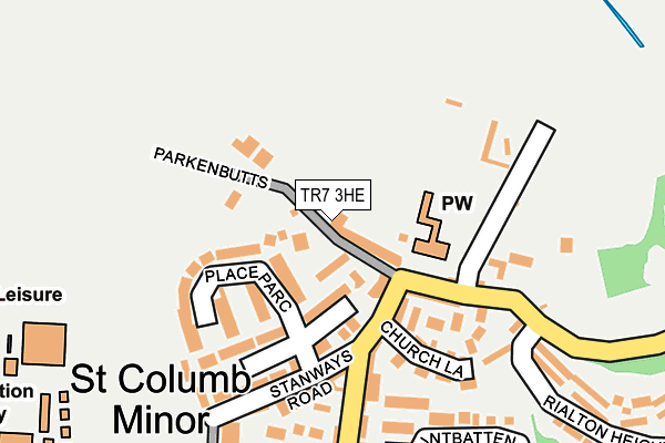 TR7 3HE map - OS OpenMap – Local (Ordnance Survey)